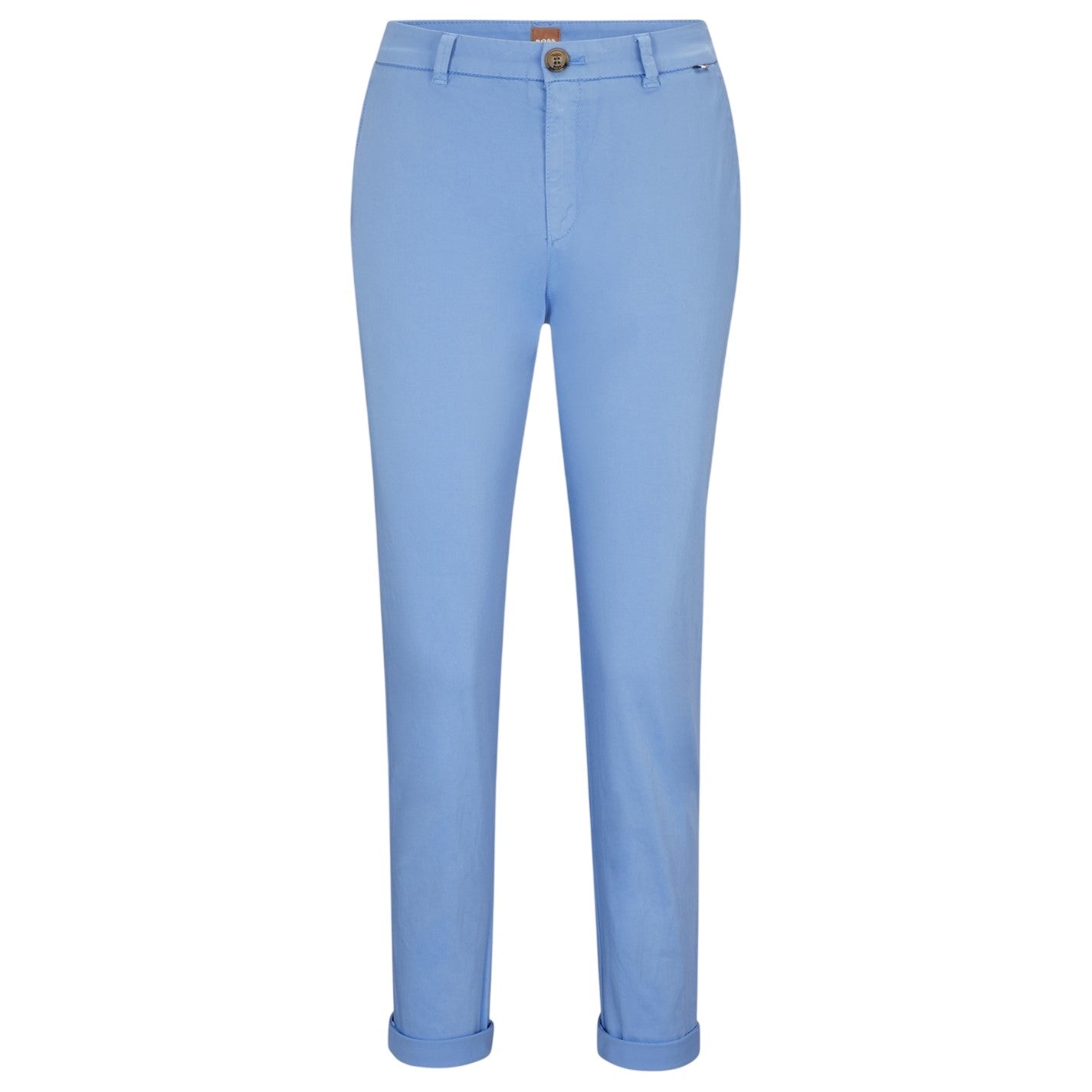 Blue - Front - Boss Womens-Ladies Slim Chinos