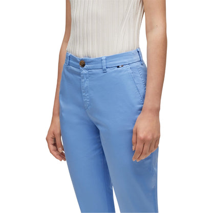 Blue - Side - Boss Womens-Ladies Slim Chinos