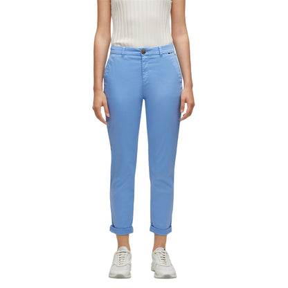 Blue - Lifestyle - Boss Womens-Ladies Slim Chinos