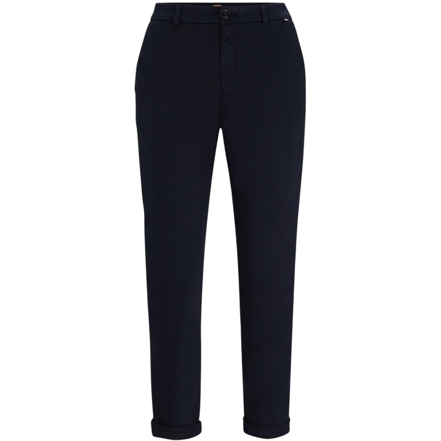 Mid Blue - Front - Boss Womens-Ladies Slim Chinos