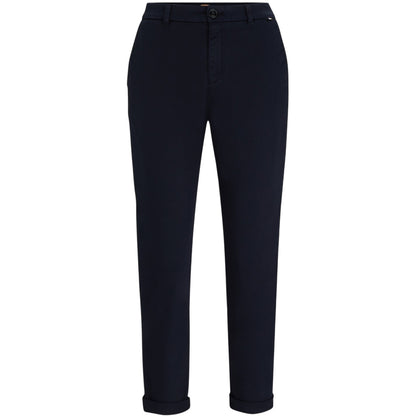 Mid Blue - Front - Boss Womens-Ladies Slim Chinos