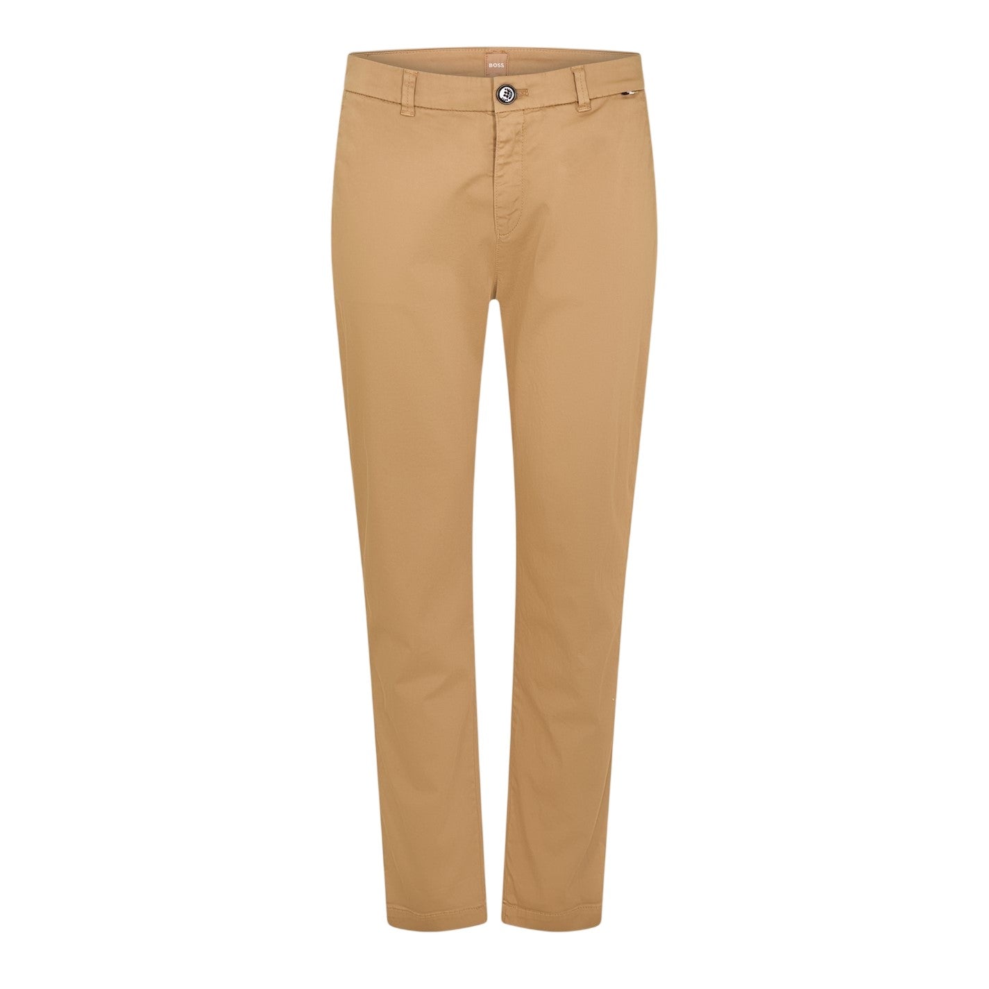 Medium Beige - Front - Boss Womens-Ladies Slim Chinos