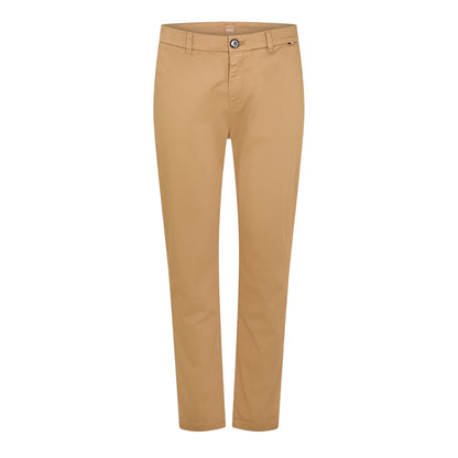 Medium Beige - Front - Boss Womens-Ladies Slim Chinos