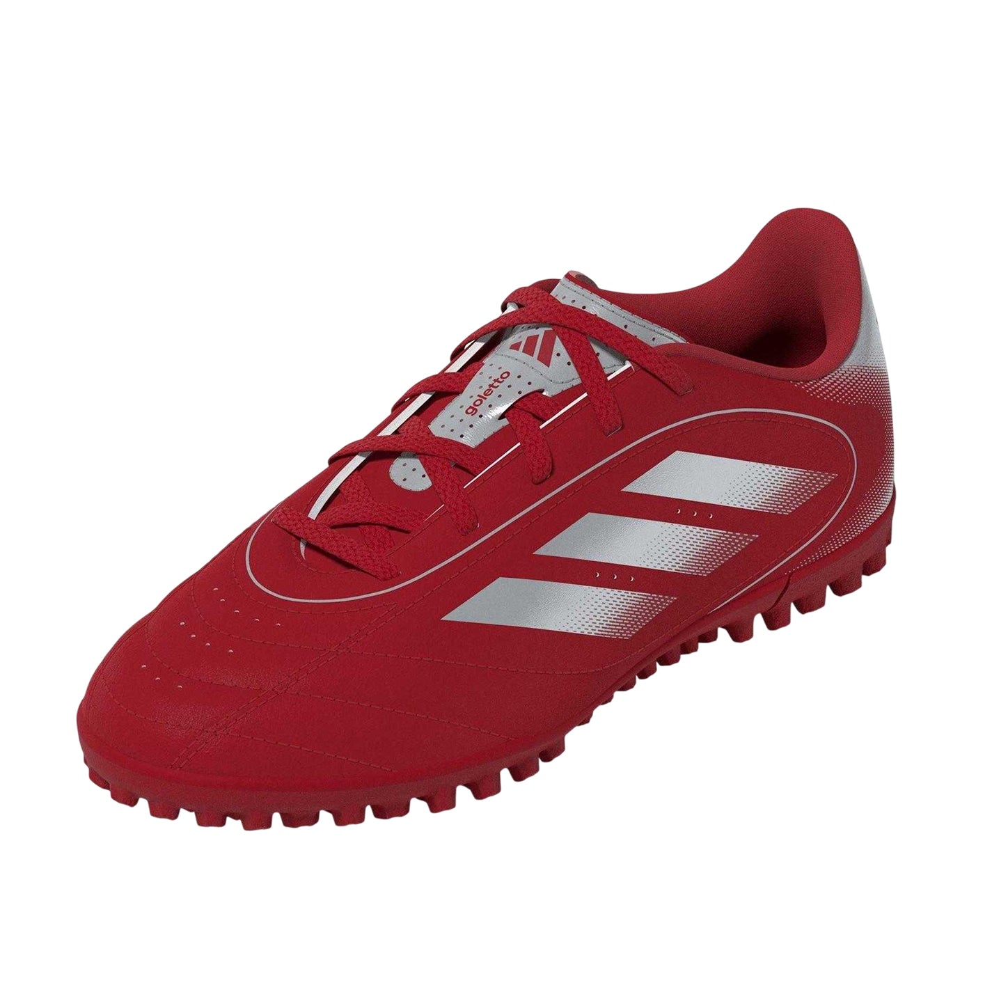 Red-Silver - Lifestyle - Adidas Childrens-Kids Goletto VIII Non Marking Football Boots