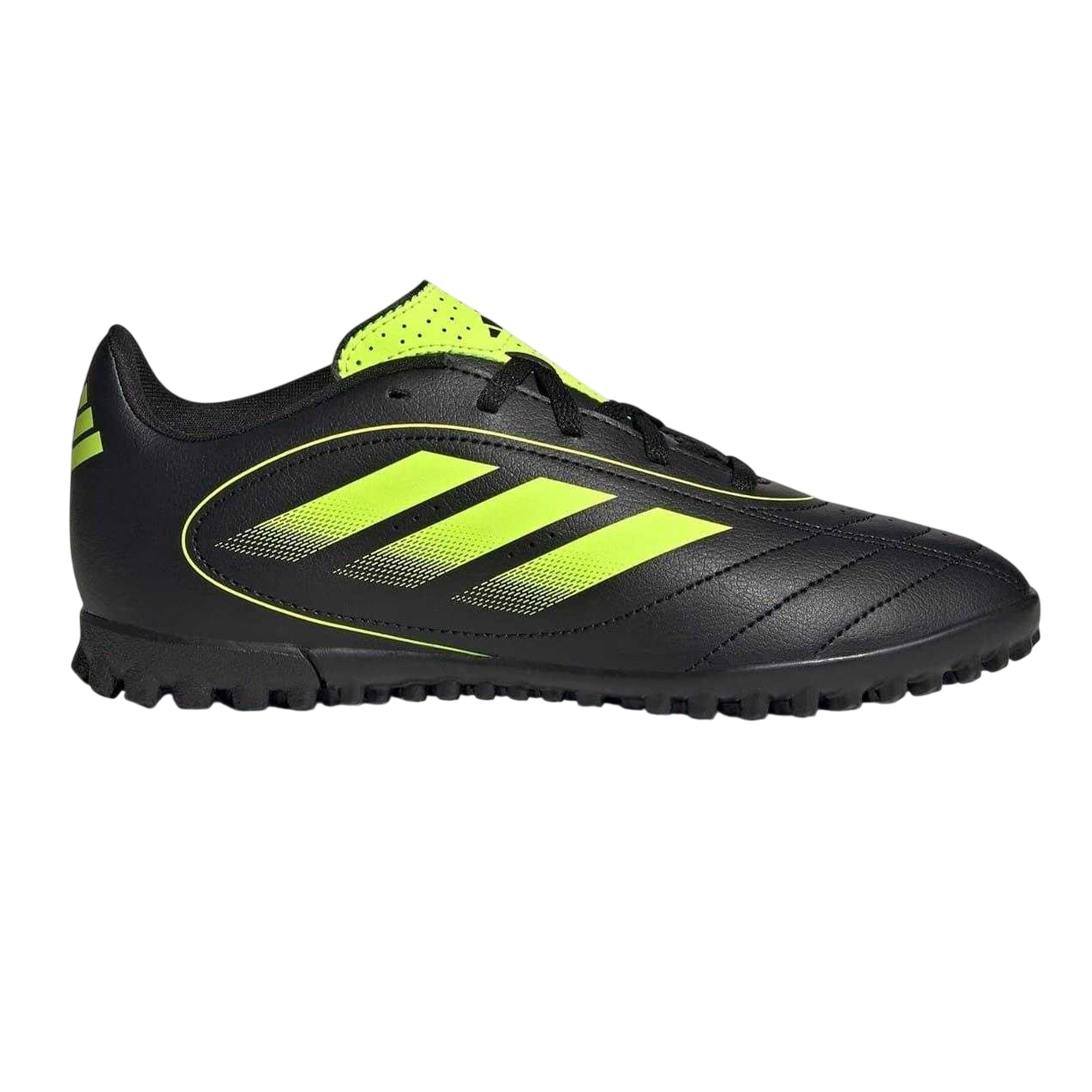 Black-Lemon - Front - Adidas Childrens-Kids Goletto VIII Non Marking Football Boots