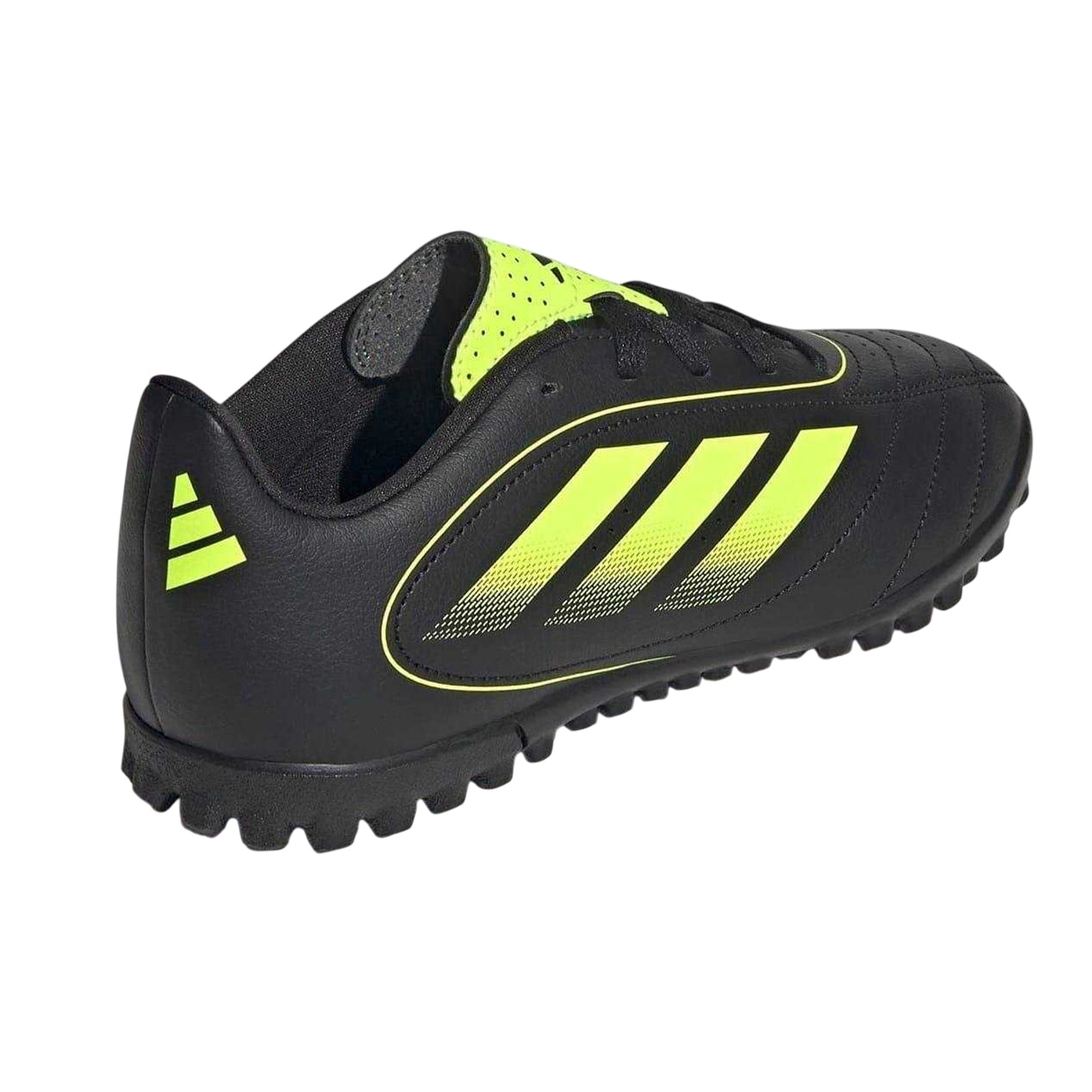 Black-Lemon - Back - Adidas Childrens-Kids Goletto VIII Non Marking Football Boots