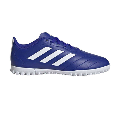 Blue-White-Red - Front - Adidas Childrens-Kids Goletto VIII Non Marking Football Boots