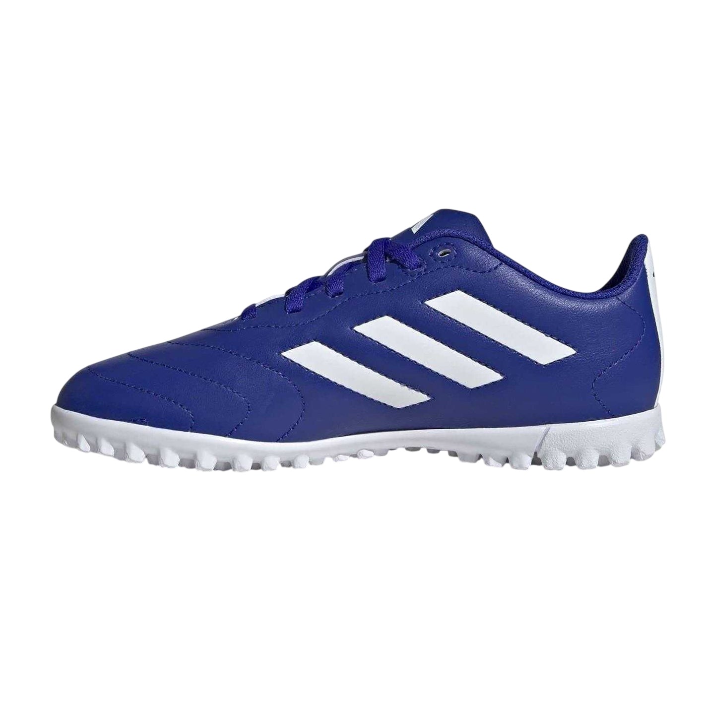 Blue-White-Red - Side - Adidas Childrens-Kids Goletto VIII Non Marking Football Boots
