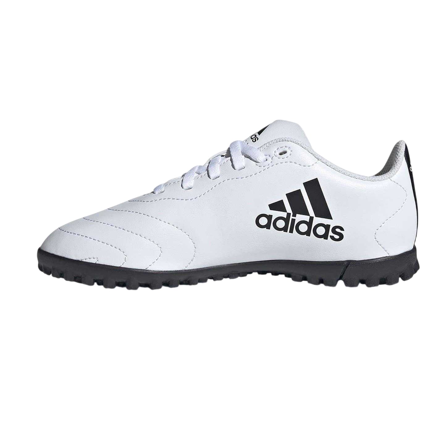 White-Black - Side - Adidas Childrens-Kids Goletto VIII Non Marking Football Boots