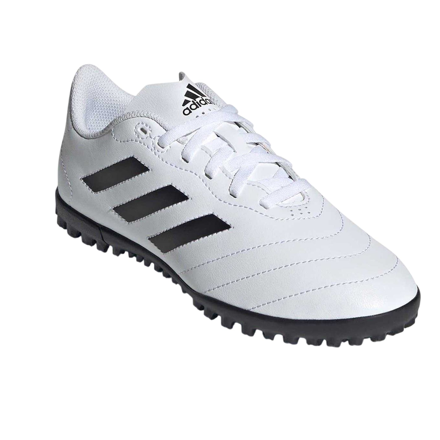 White-Black - Pack Shot - Adidas Childrens-Kids Goletto VIII Non Marking Football Boots