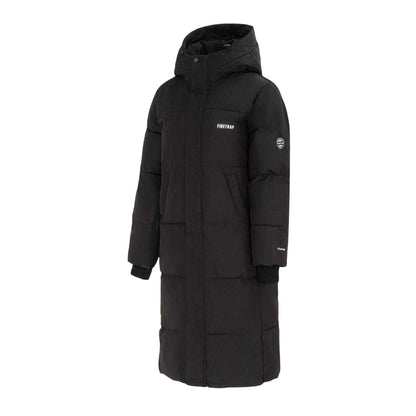 Black - Side - Firetrap Womens-Ladies Long Padded Jacket