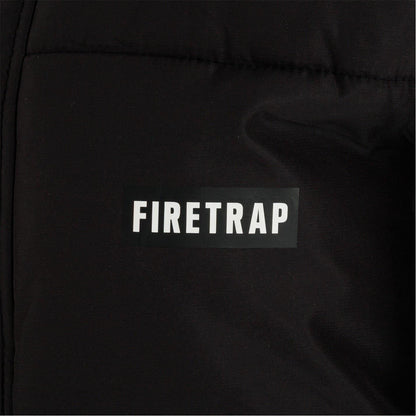 Black - Lifestyle - Firetrap Womens-Ladies Long Padded Jacket
