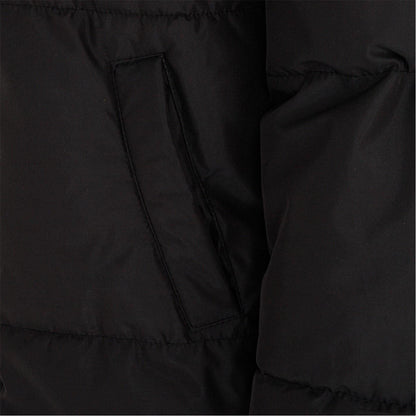 Black - Pack Shot - Firetrap Womens-Ladies Long Padded Jacket