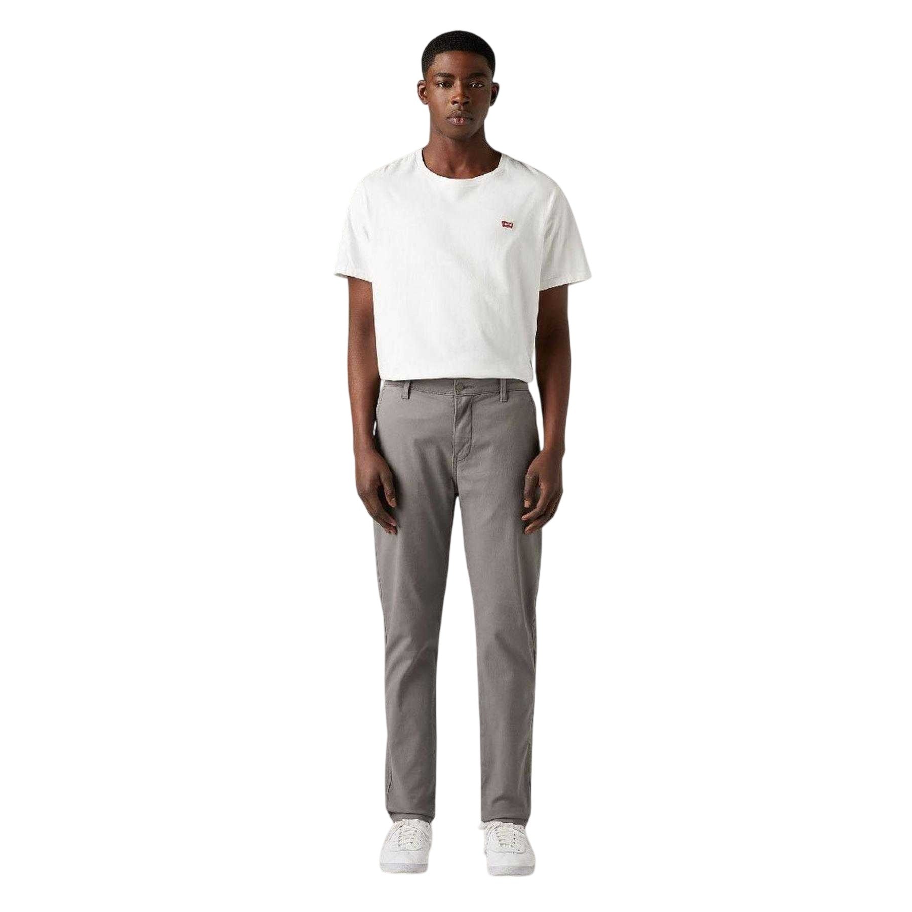 Pewter - Side - Levis Mens XX Tapered Slim Chinos