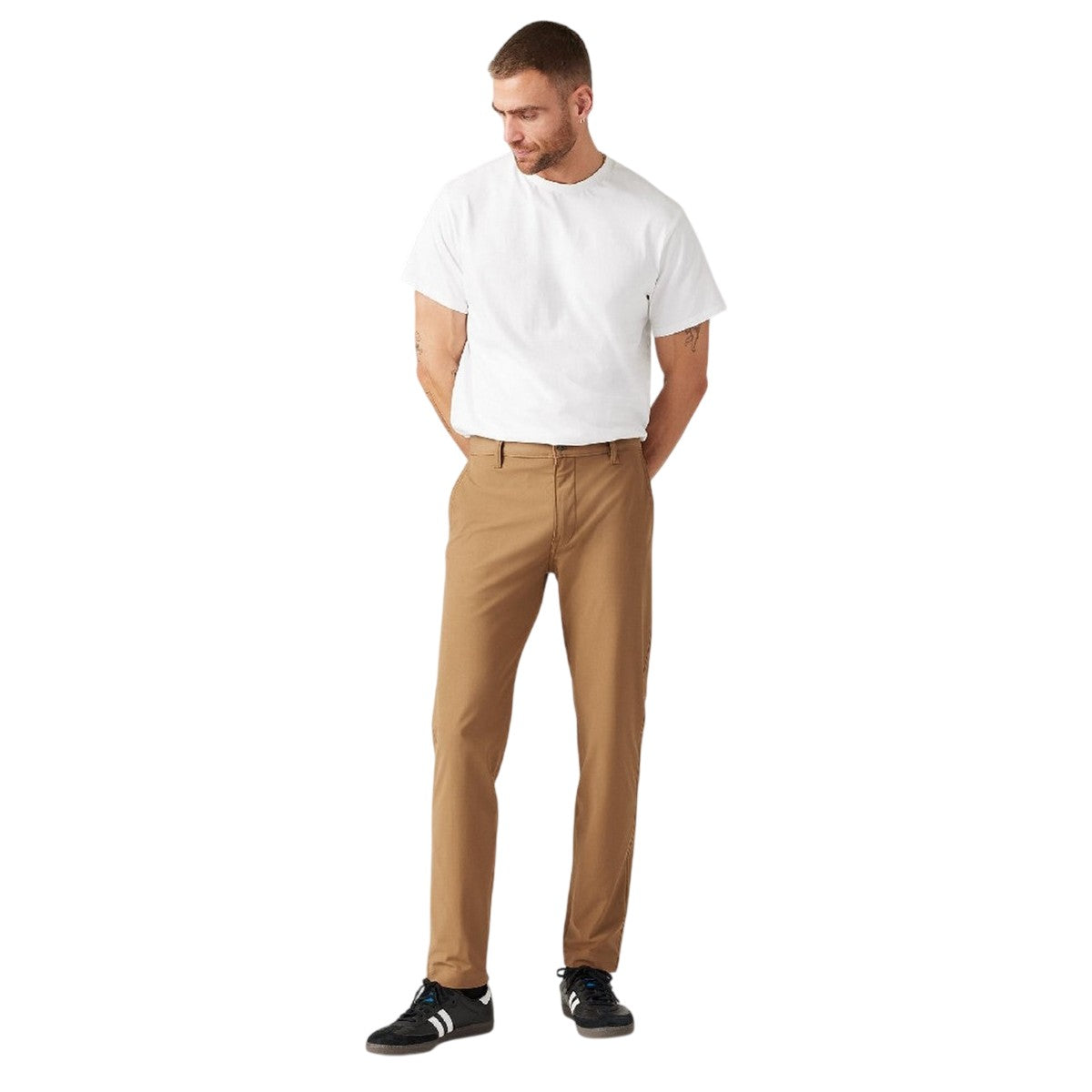 Walnut Brown - Side - Levis Mens XX Standard Straight Chinos
