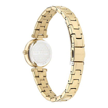 Gold - Back - Ted Baker Womens-Ladies Metal Bracelet Analogue Watch