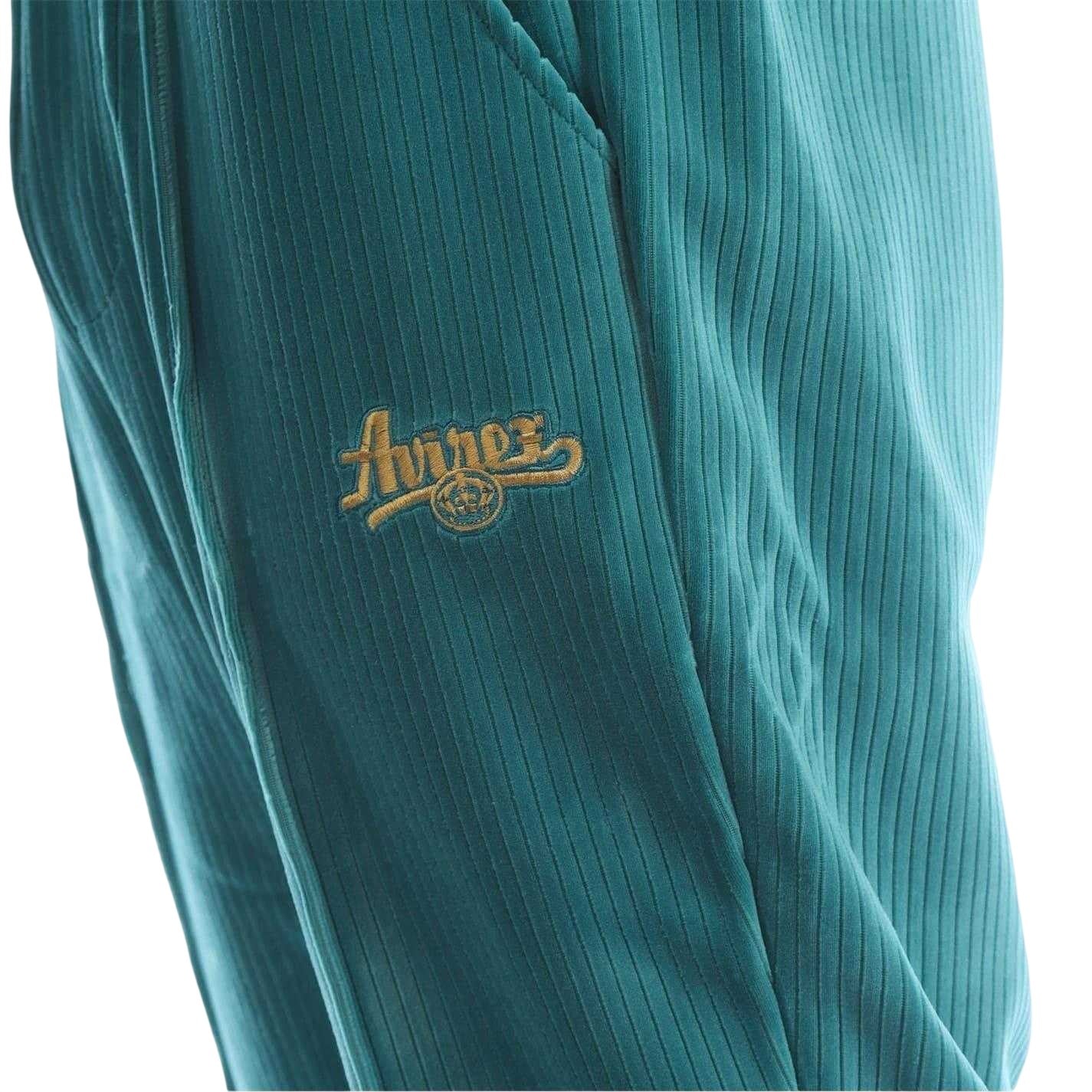 Green - Lifestyle - Avirex Unisex Adult Cypress Ribbed Tracksuit Bottoms
