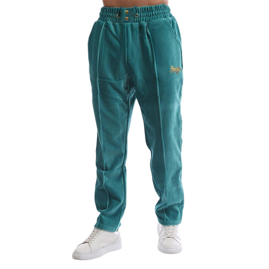 Green - Front - Avirex Unisex Adult Cypress Ribbed Tracksuit Bottoms