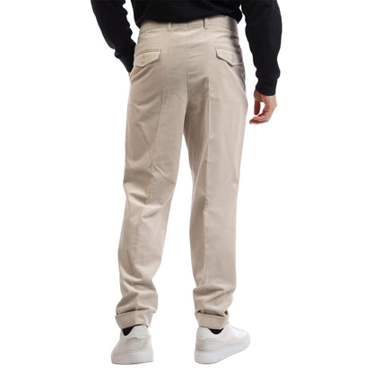 White - Back - Boss Mens Perin Vertical Stripe Chinos