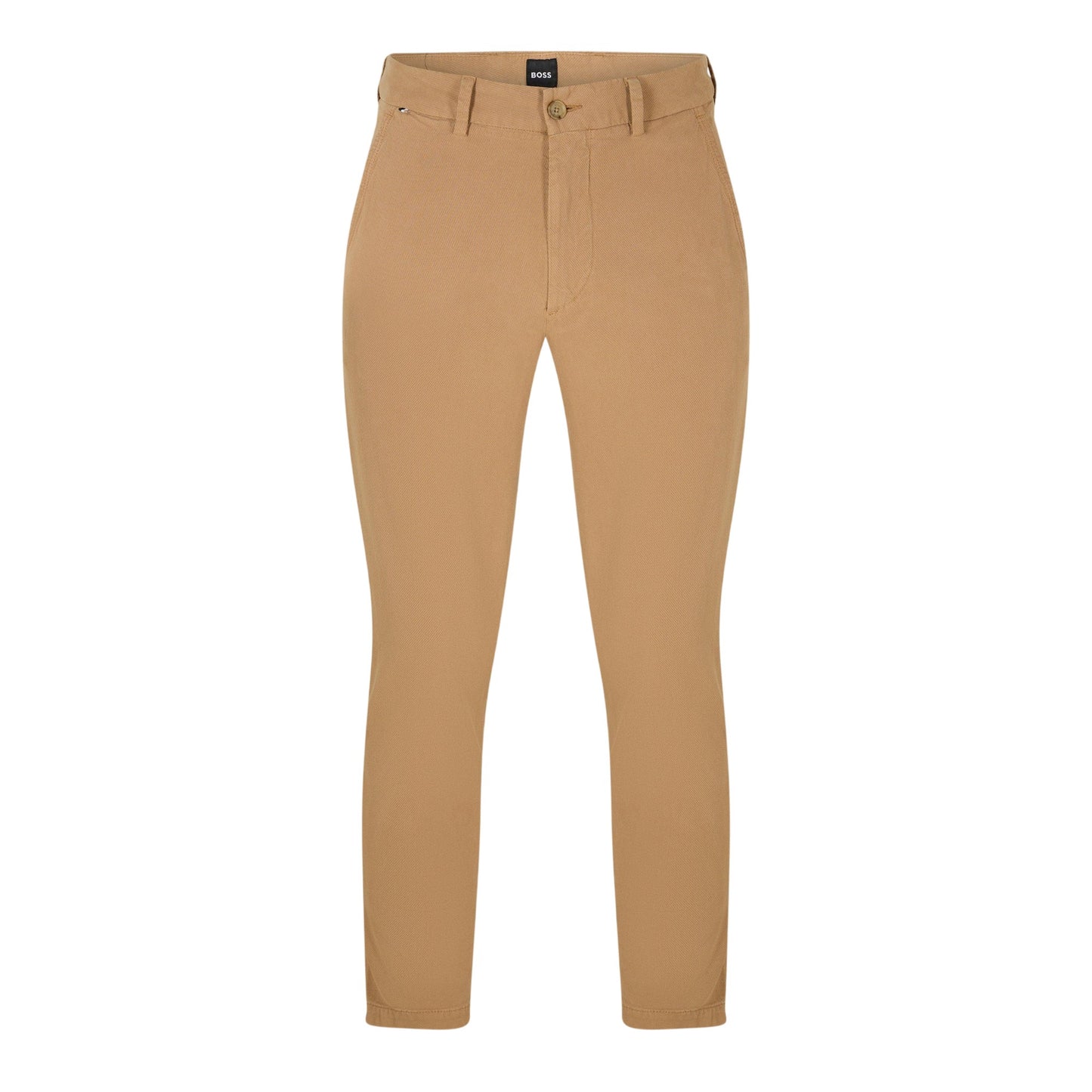 Medium Beige - Front - Boss Mens Kaiton Tailored Trousers