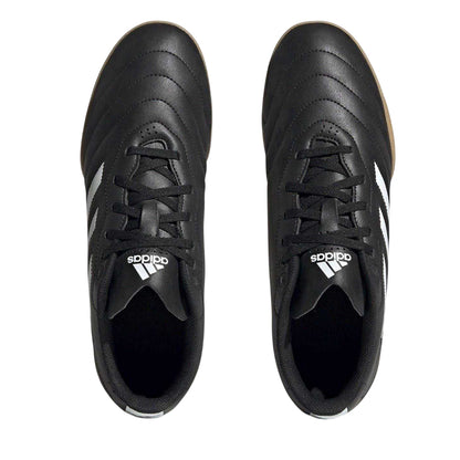 Black-White - Lifestyle - Adidas Boys Goletto VIII 3 Stripes Indoor Football Shoes