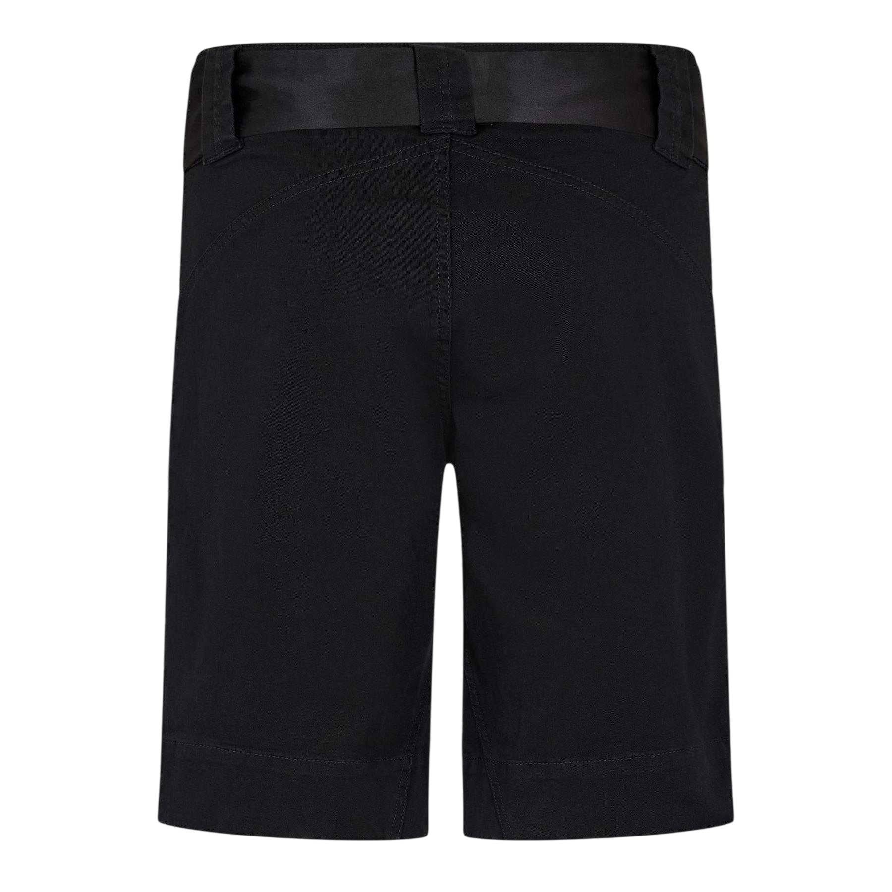 Black - Back - Puma Womens-Ladies Cotton Blend Tie Belt Board Shorts