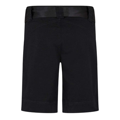Black - Back - Puma Womens-Ladies Cotton Blend Tie Belt Board Shorts
