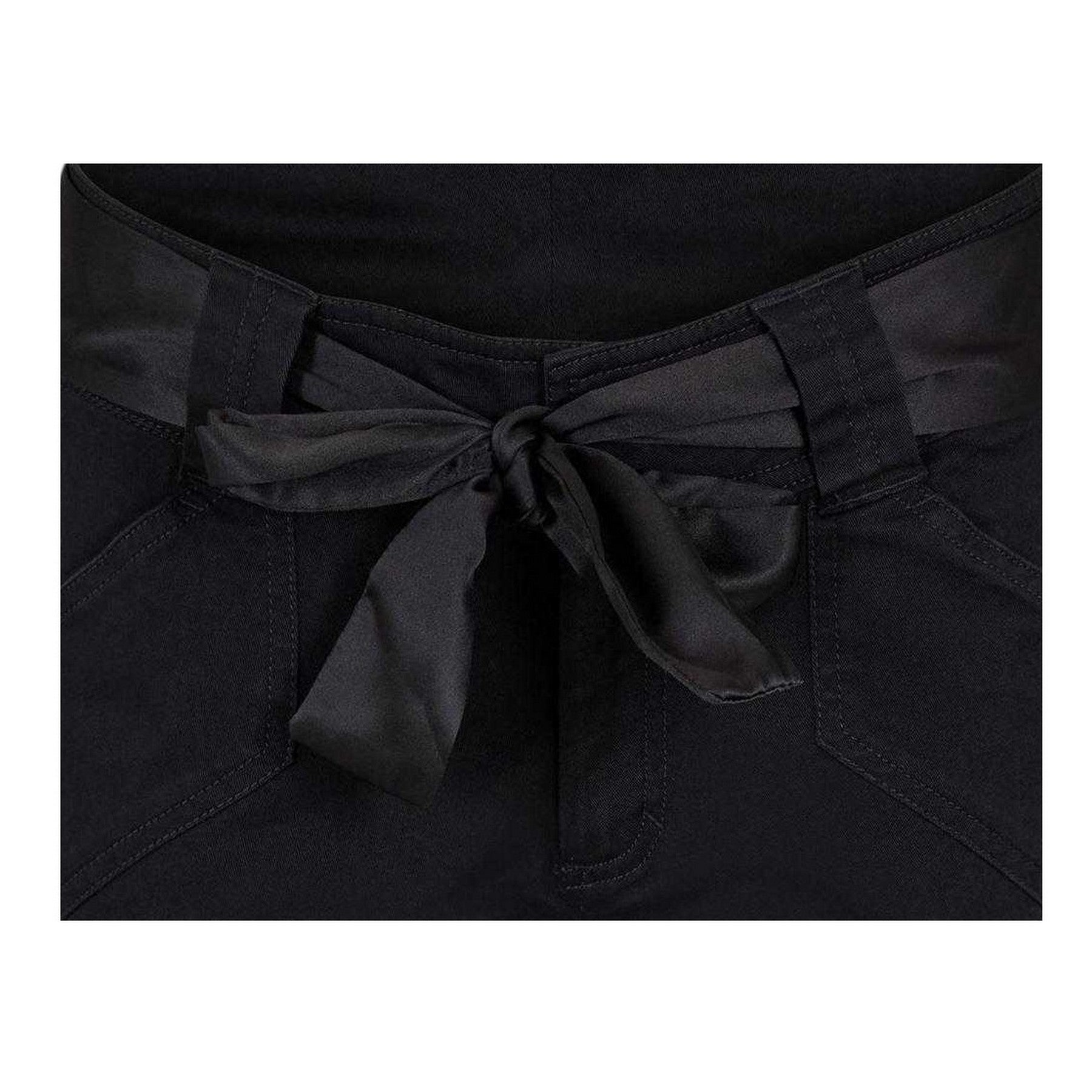 Black - Side - Puma Womens-Ladies Cotton Blend Tie Belt Board Shorts