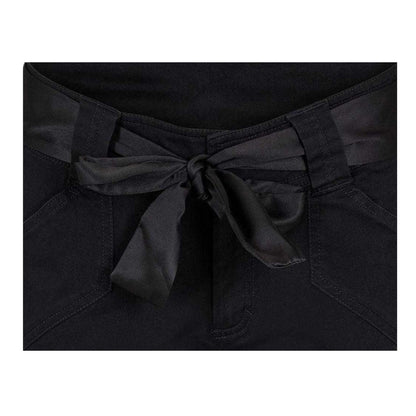 Black - Side - Puma Womens-Ladies Cotton Blend Tie Belt Board Shorts