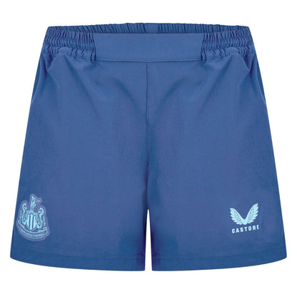 Navy - Front - Castore Womens-Ladies Travshor Newcastle United FC Shorts