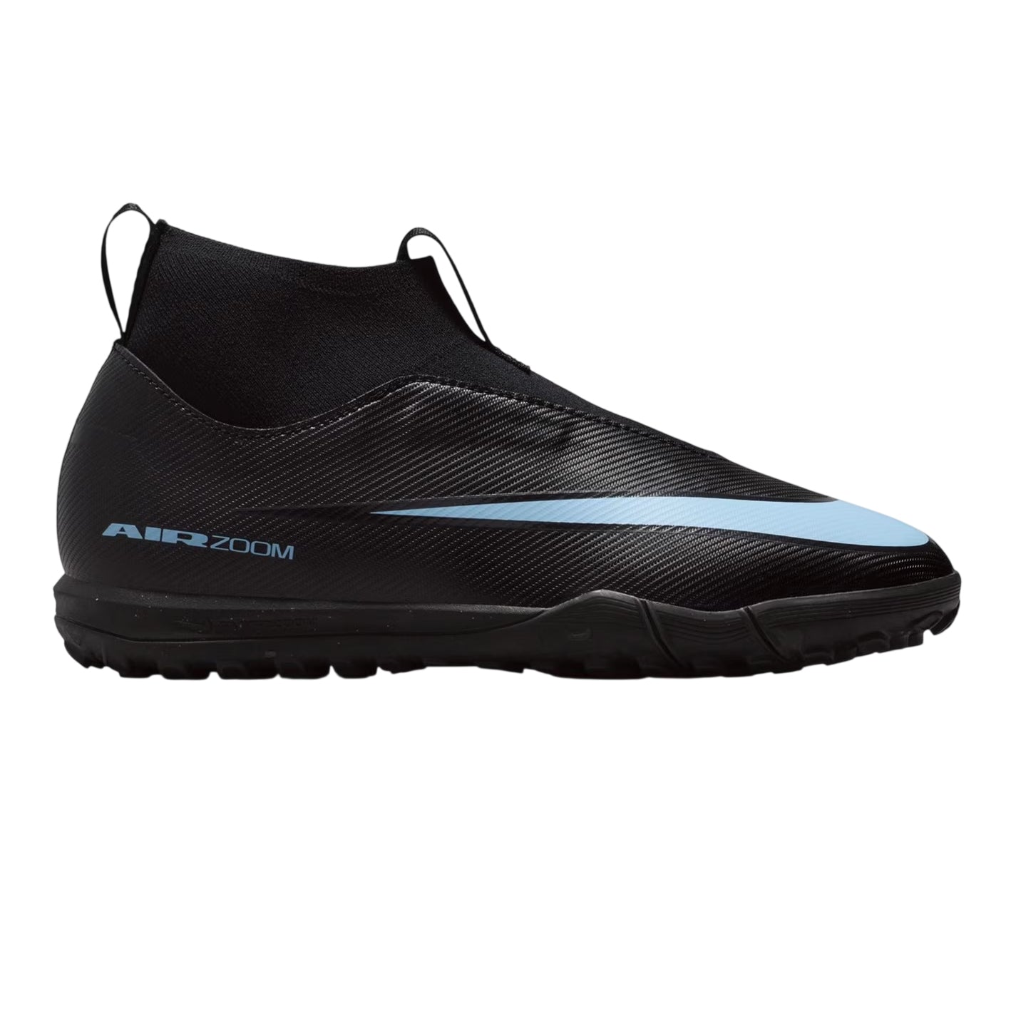 Black-Blue - Front - Nike Childrens-Kids Academy Football Boots
