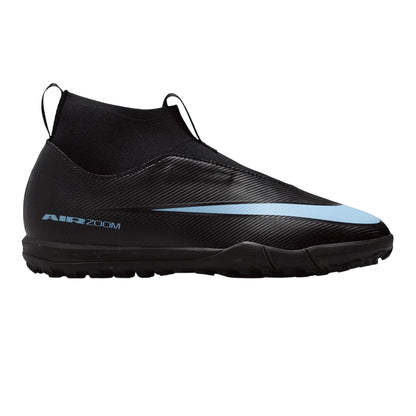 Black-Blue - Front - Nike Childrens-Kids Academy Football Boots
