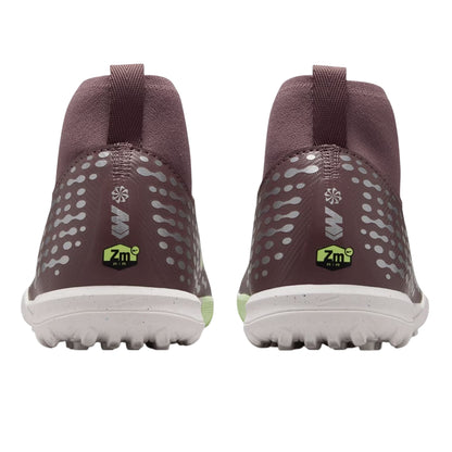 Plum Pink-Silver Pink - Back - Nike Childrens-Kids Academy Football Boots