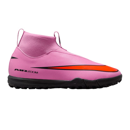 Pink-Black - Front - Nike Childrens-Kids Academy Football Boots