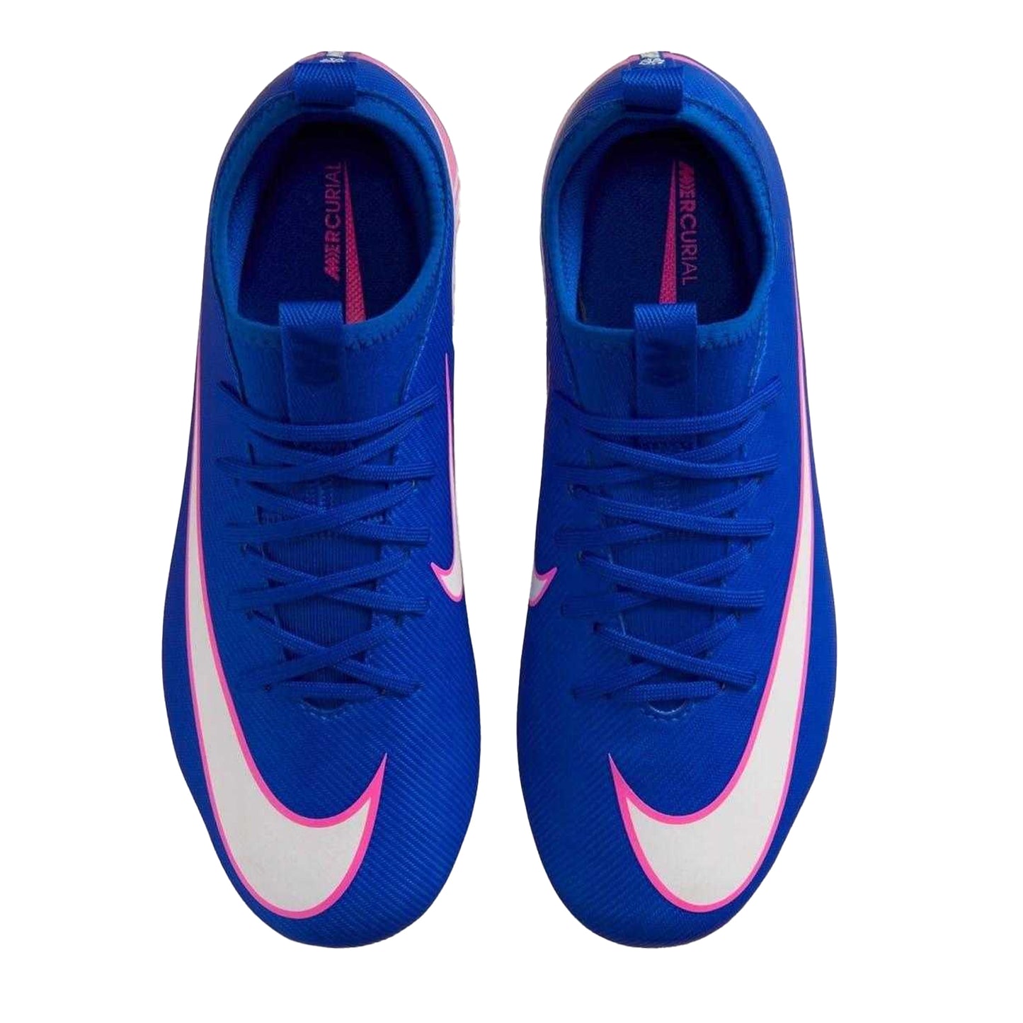 Blue-White-Pink - Lifestyle - Nike Childrens-Kids Mercurial Firm Ground Football Boots