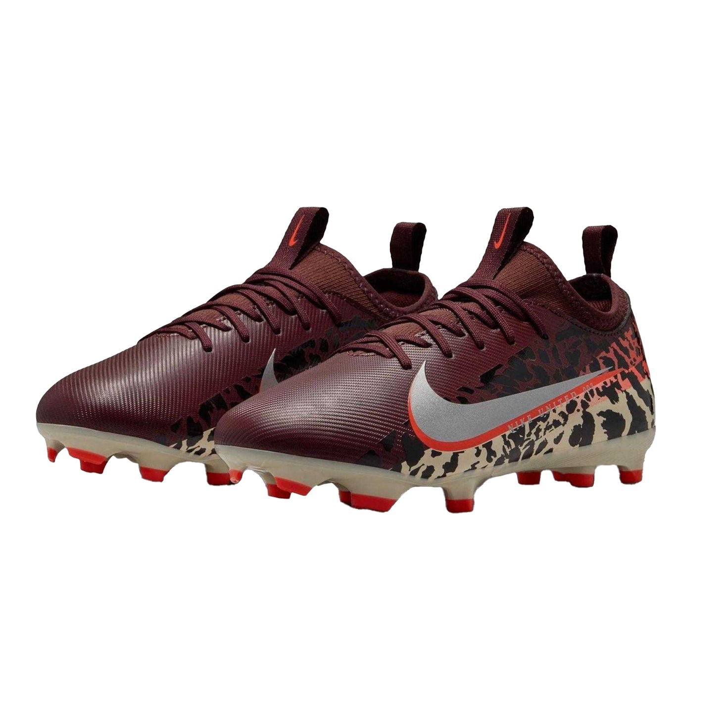 Crimson - Pack Shot - Nike Childrens-Kids Mercurial Firm Ground Football Boots