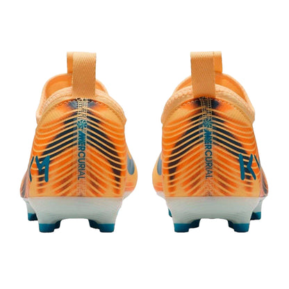 Orange-Melon - Back - Nike Childrens-Kids Mercurial Firm Ground Football Boots