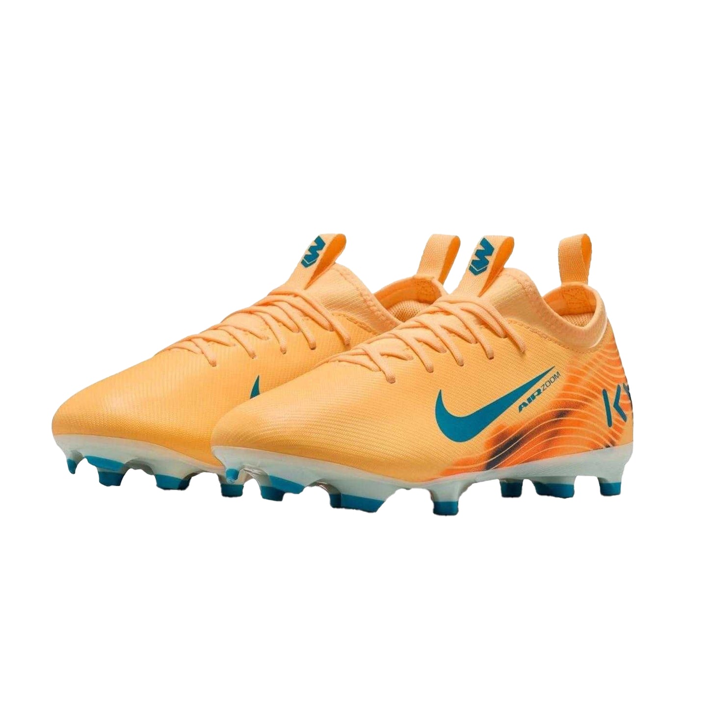 Orange-Melon - Pack Shot - Nike Childrens-Kids Mercurial Firm Ground Football Boots