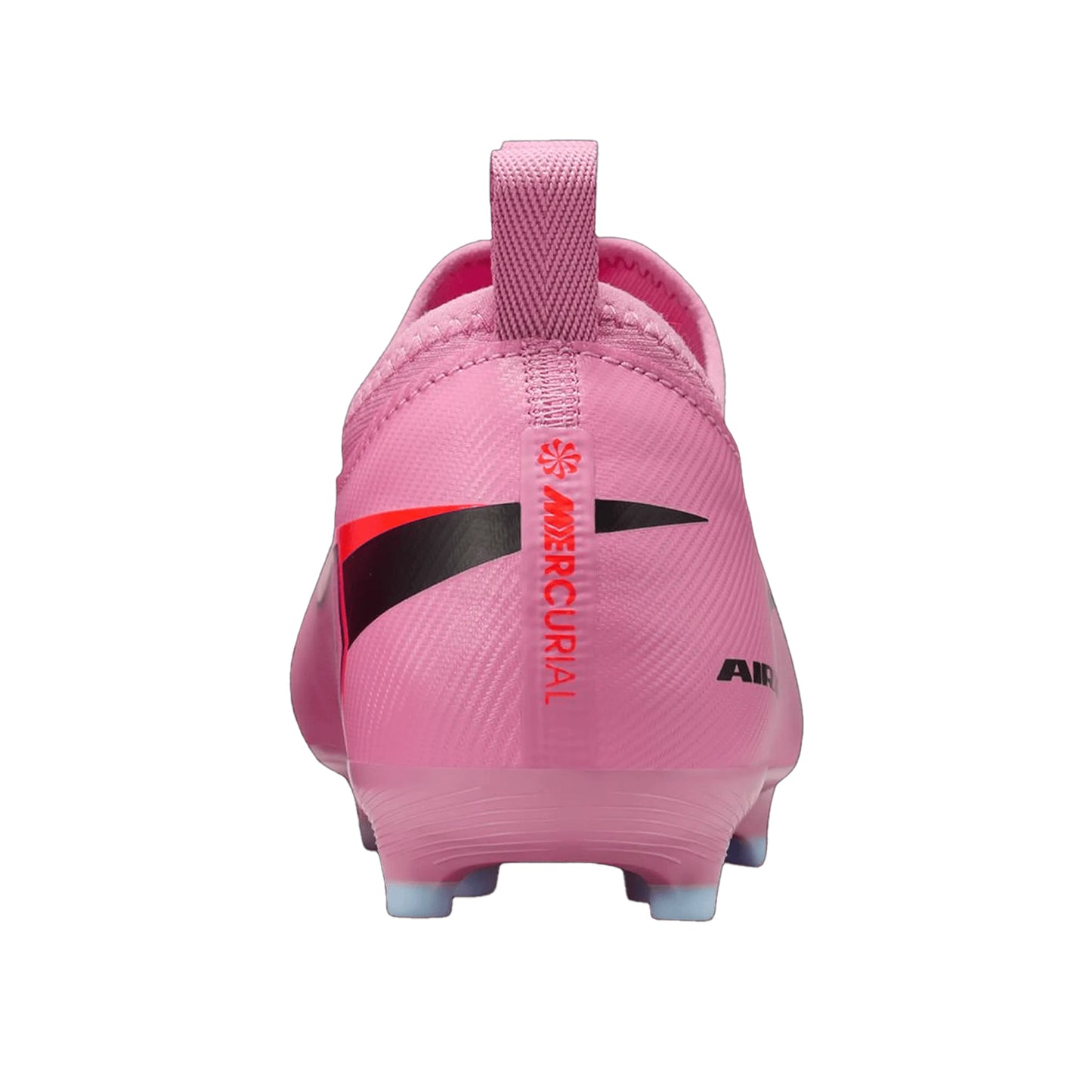 Pink-Black-Red - Back - Nike Childrens-Kids Mercurial Firm Ground Football Boots