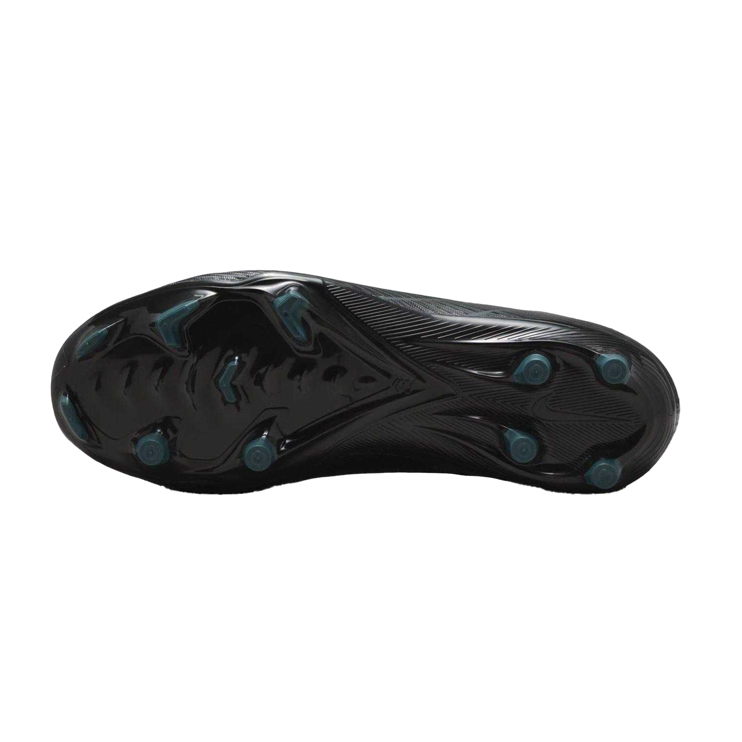 Black-Green - Close up - Nike Childrens-Kids Mercurial Firm Ground Football Boots