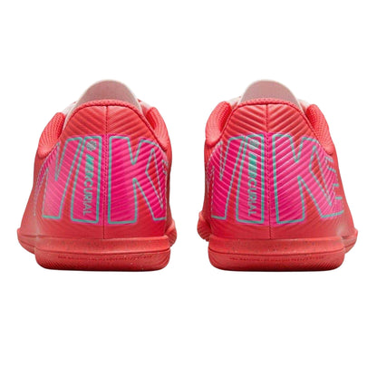 Red-Green - Back - Nike Childrens-Kids Mercurial Indoor Football Shoes