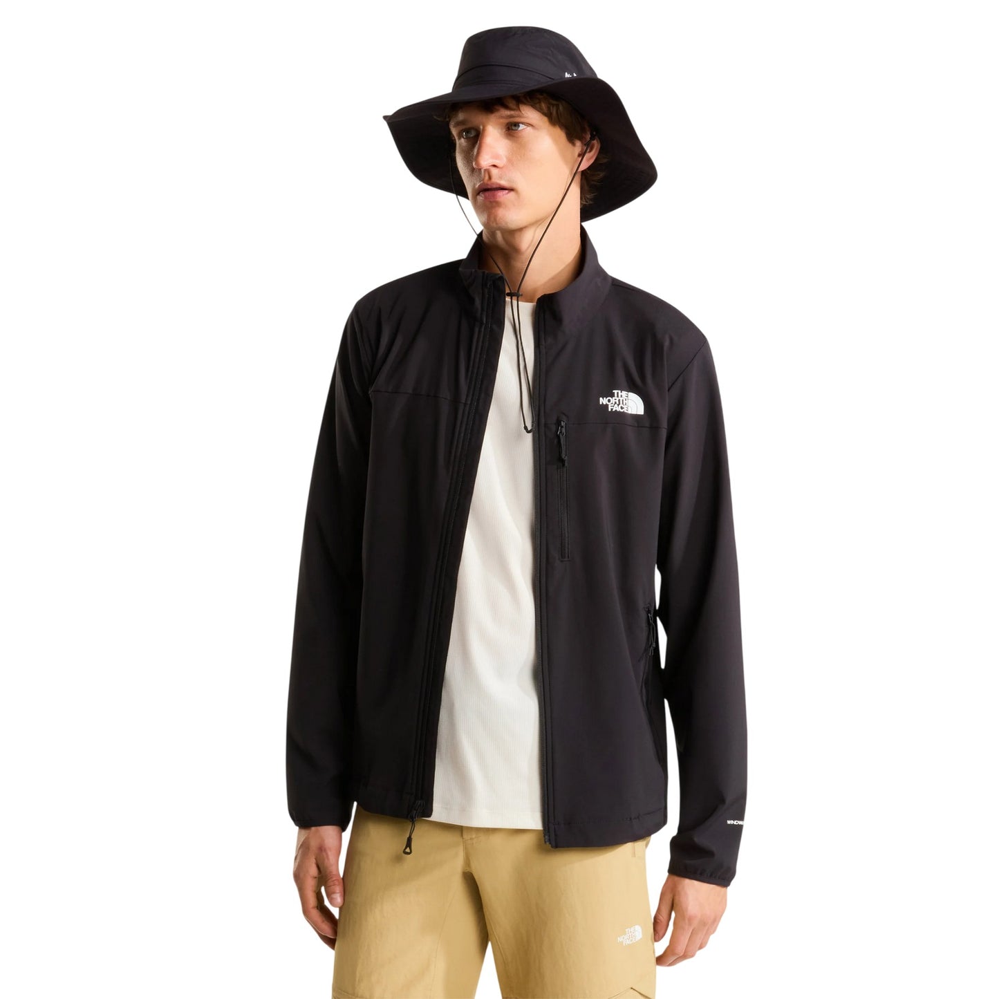 Black - Side - The North Face Mens Nimble Soft Shell Jacket
