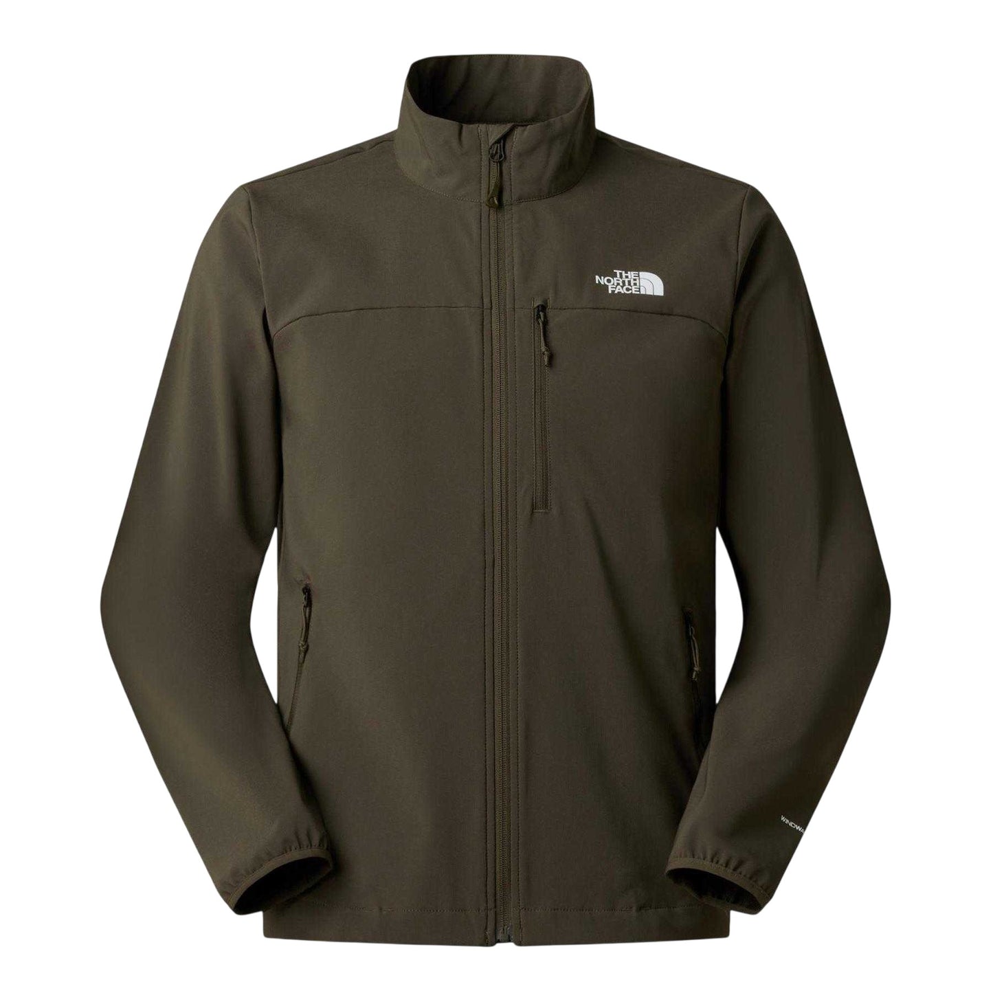 Green - Front - The North Face Mens Nimble Soft Shell Jacket