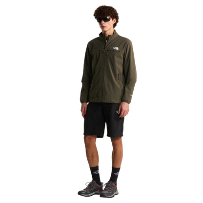 Green - Side - The North Face Mens Nimble Soft Shell Jacket