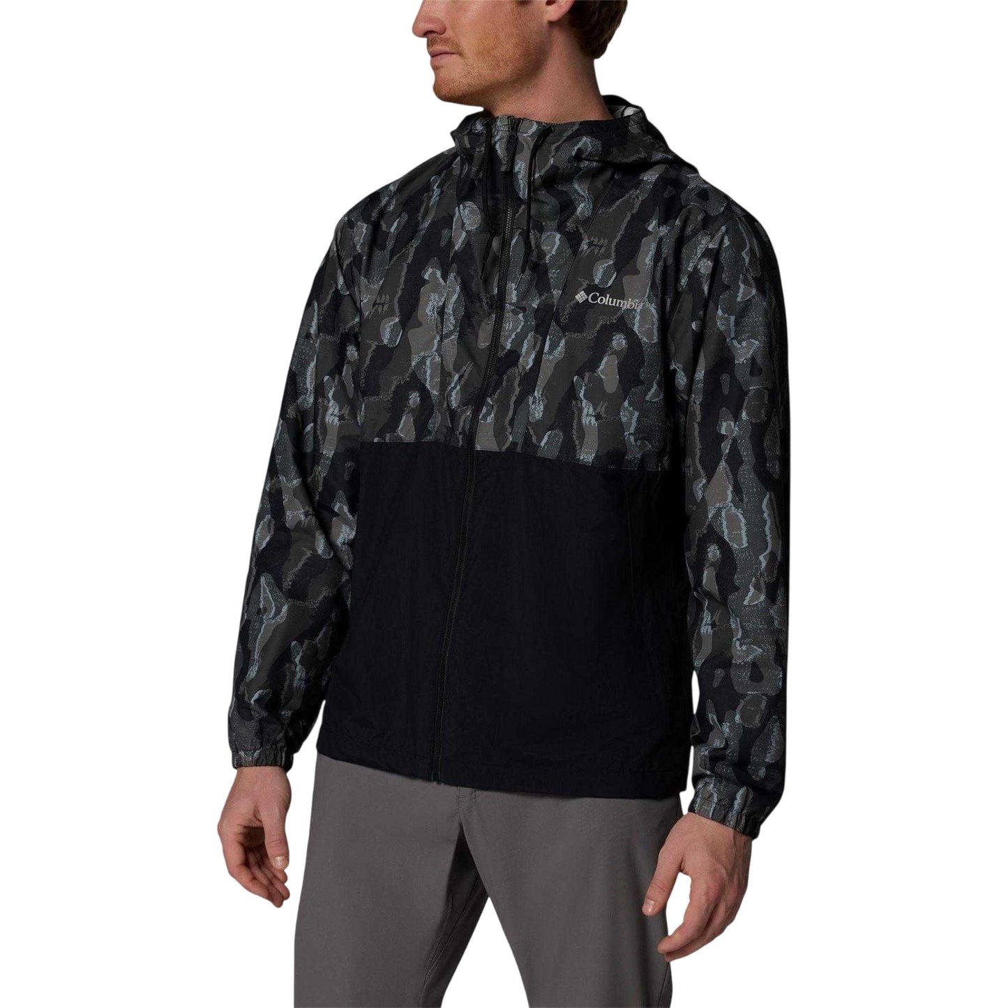 Black Print - Side - Columbia Mens Softshell Water Repellent Soft Shell Jacket