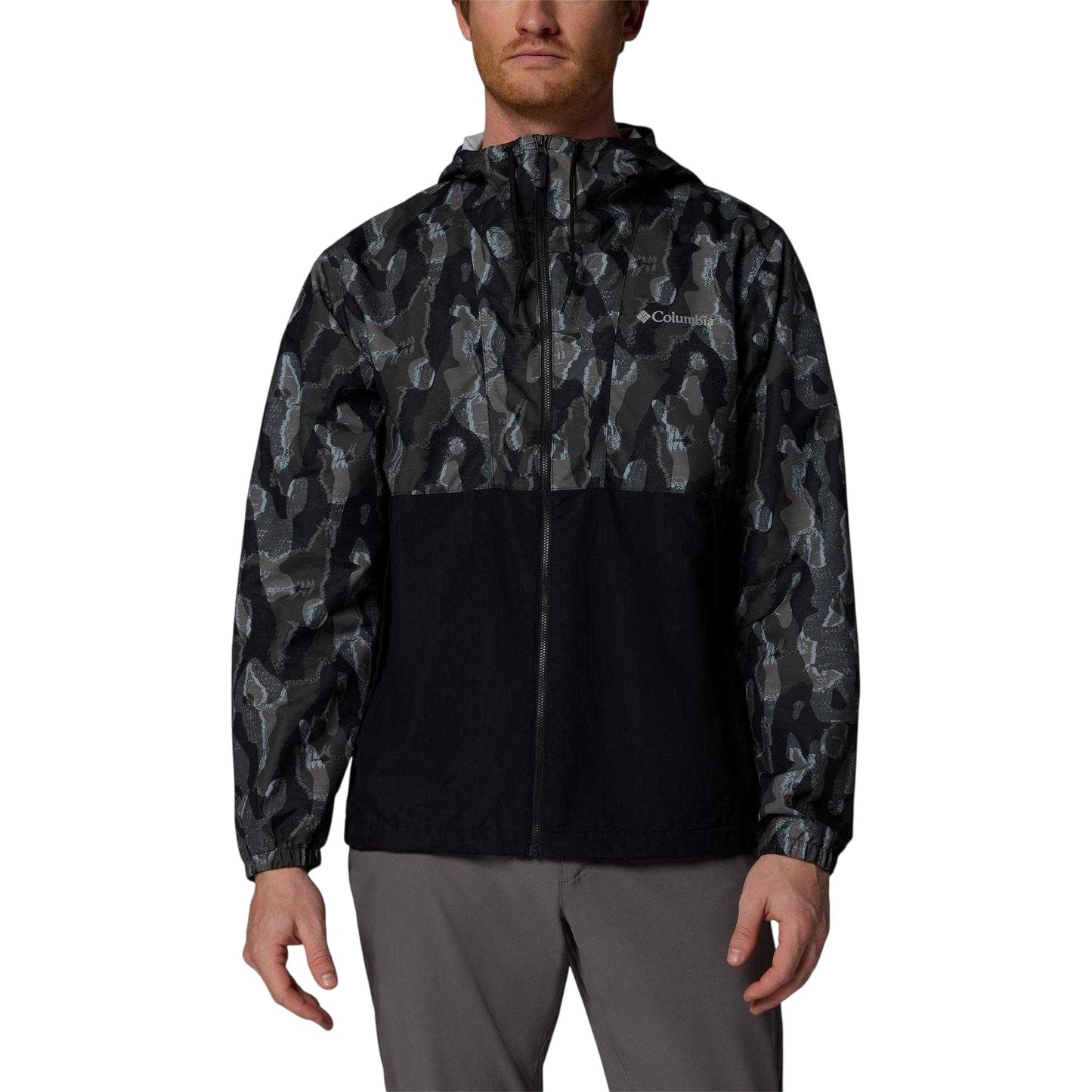 Black Print - Front - Columbia Mens Softshell Water Repellent Soft Shell Jacket