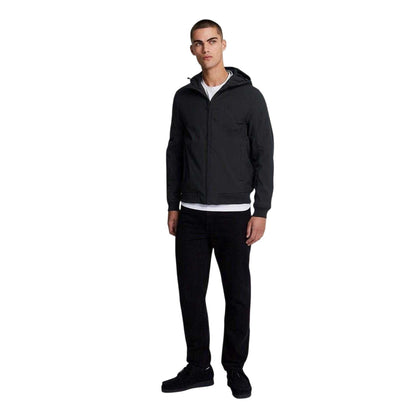 Jet Black - Side - Lyle & Scott Mens Regular Soft Shell Jacket