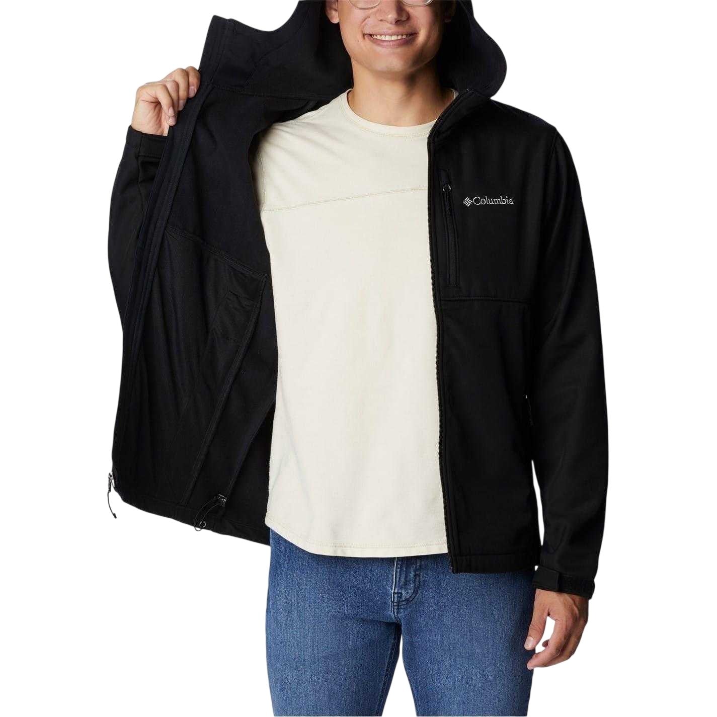 Black - Side - Columbia Mens Ascender 2 Regular Soft Shell Jacket