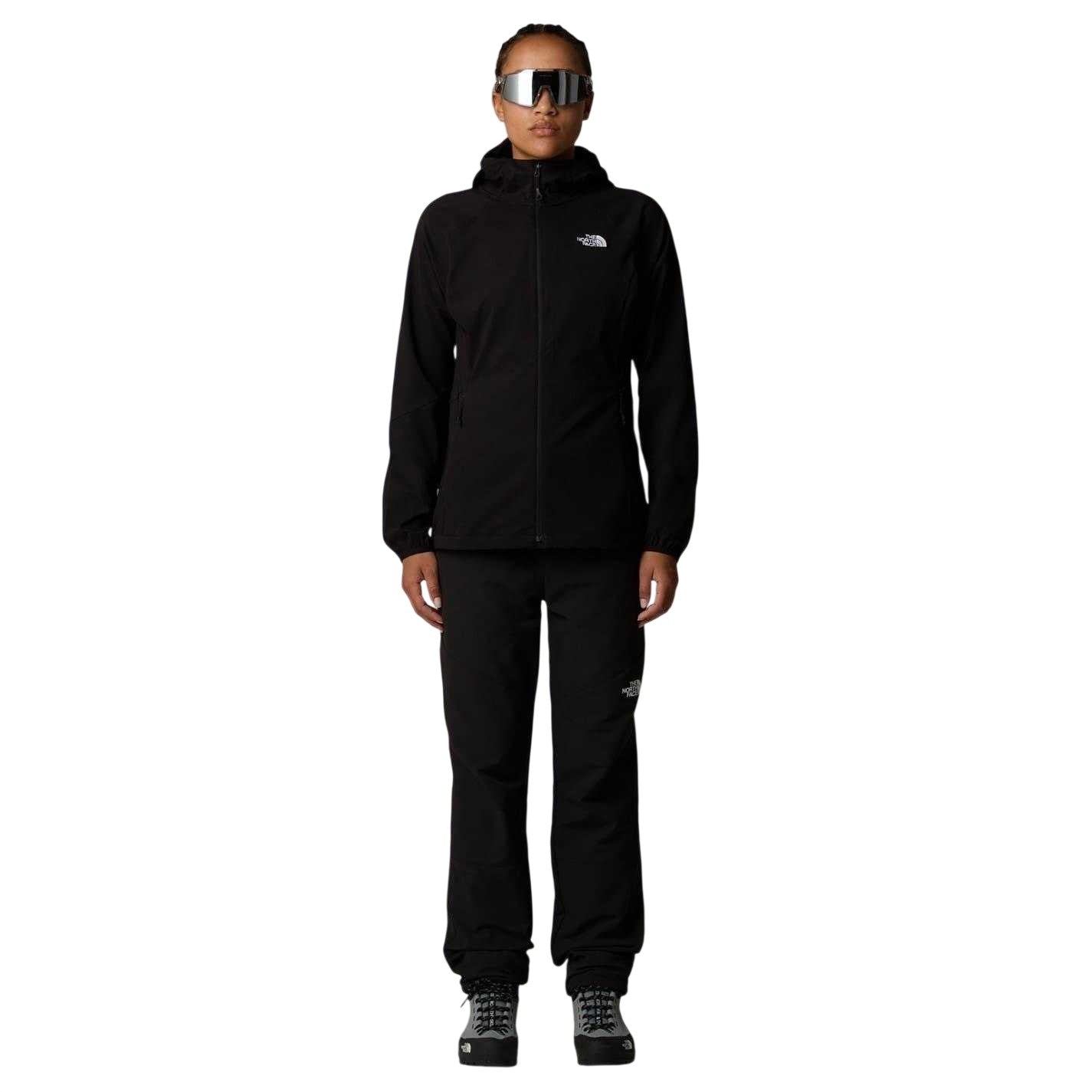 Black - Side - The North Face Womens-Ladies Nimble Soft Shell Jacket