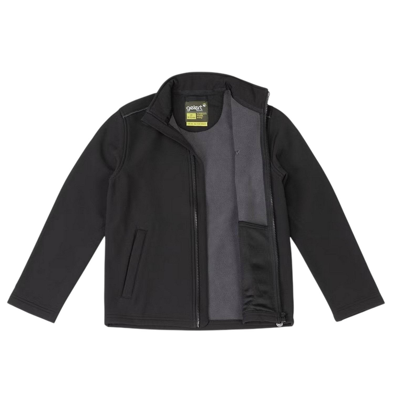Black - Side - Gelert Childrens-Kids Soft Shell Jacket